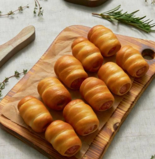 Mini sausages in dough. 10 pcs.